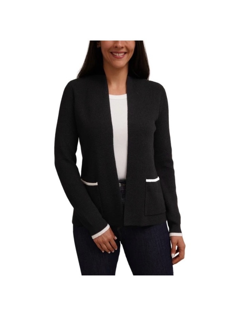 Cyrus Women's Contrast Trim Cardigan